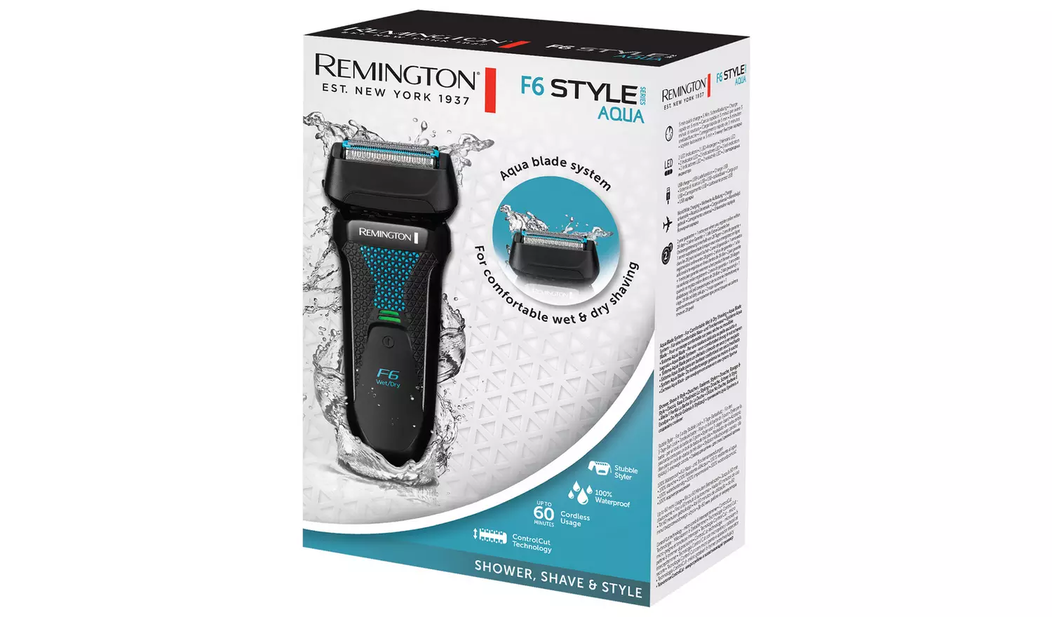 Remington F6 Style Wet and Dry Foil Electric Shaver F6000