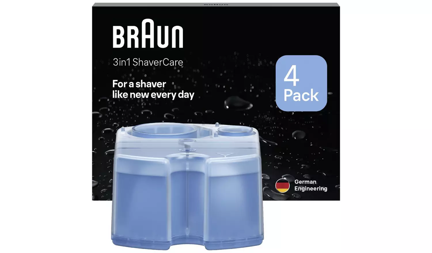 Braun Clean and Renew Shaver Cartridges - 4 Pack