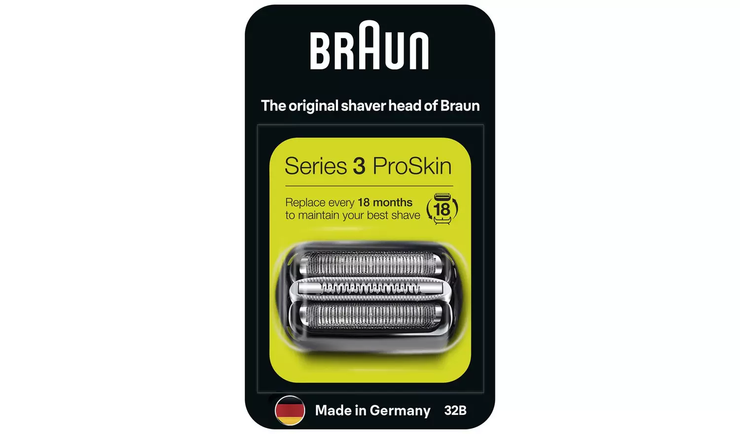 Braun Series 3 Shaver Replacement Blade Shaving Head 32B