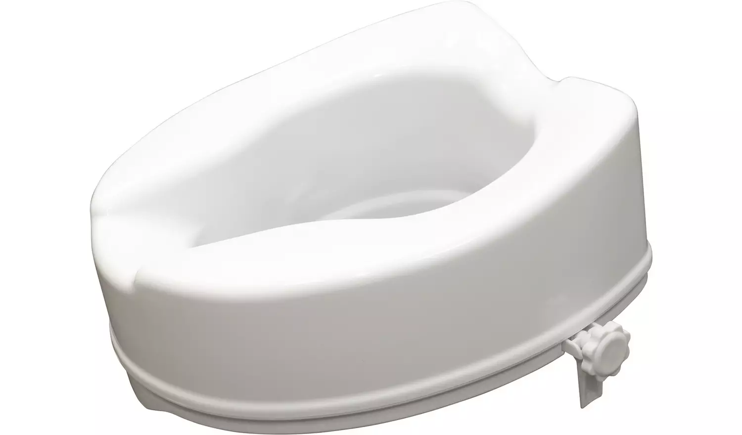 Aidapt 6 Inches Raised Toilet Seat with No Lid