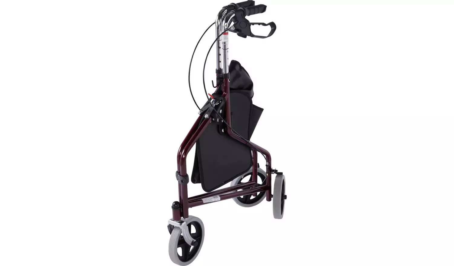Drive Devilbiss Steel Three Wheel Rollator with Basket