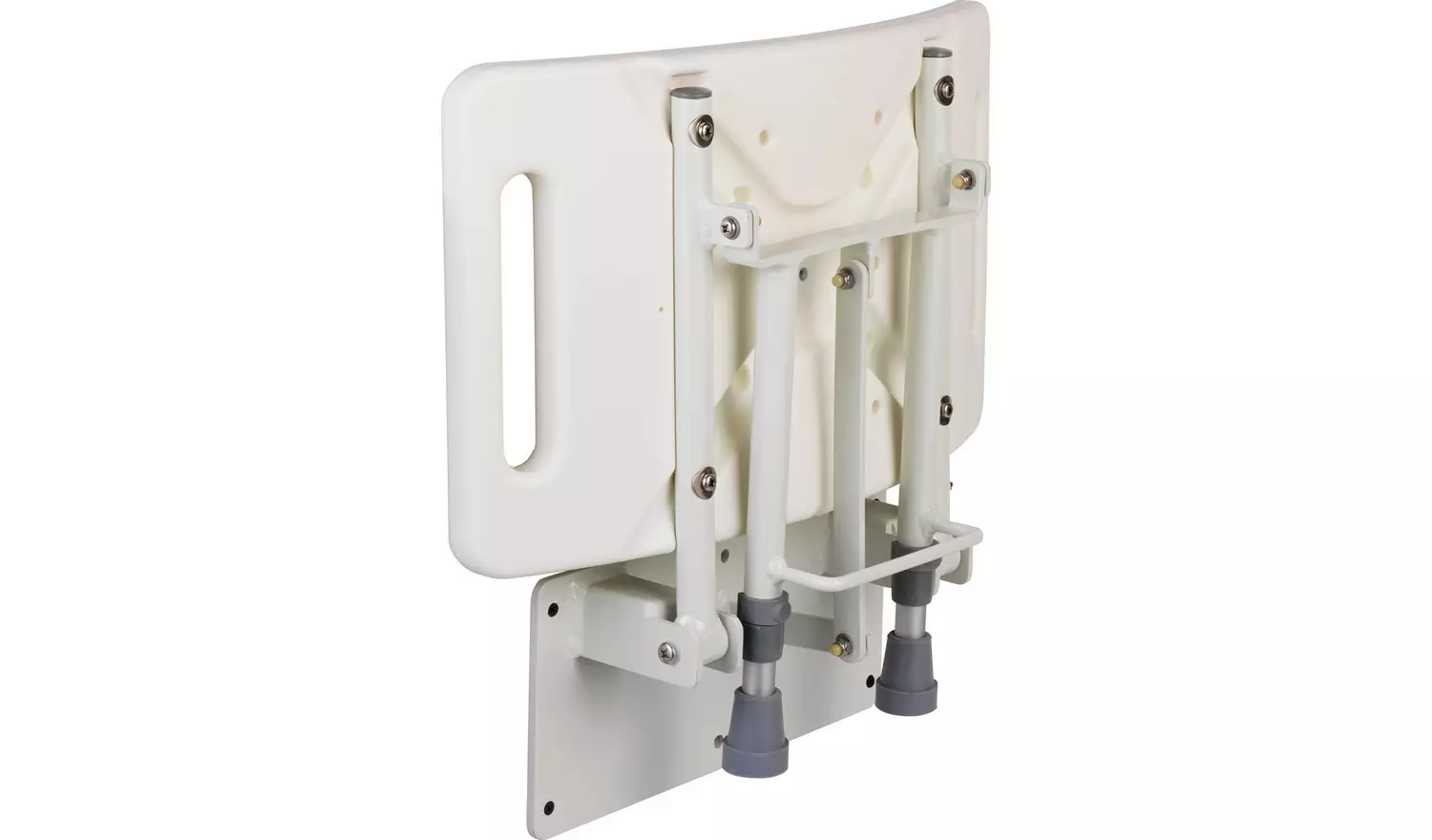 Shower Seat with Legs - Wall Mounted