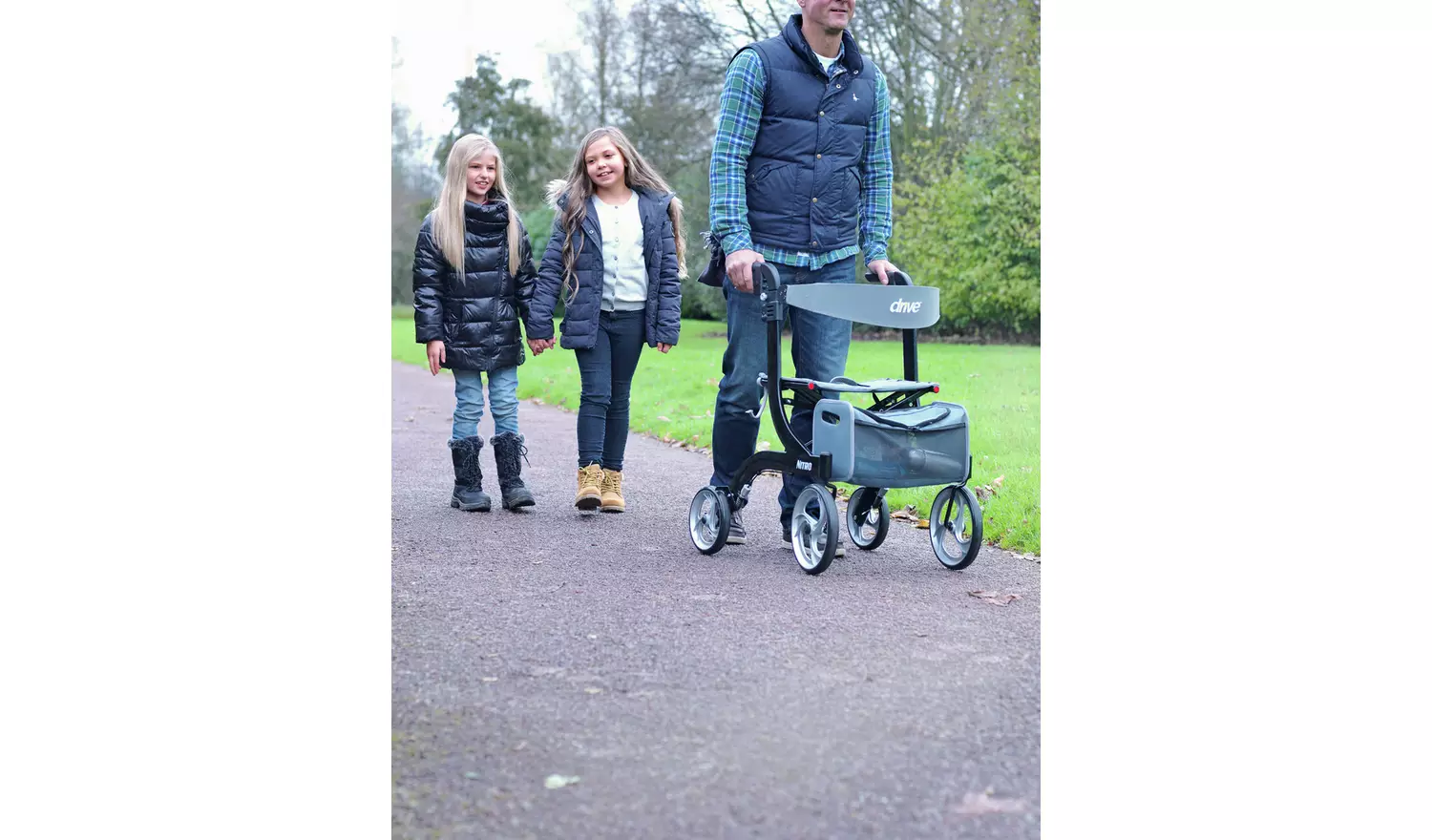 Drive Devilbiss Height Adjustable Folding Walking Frame