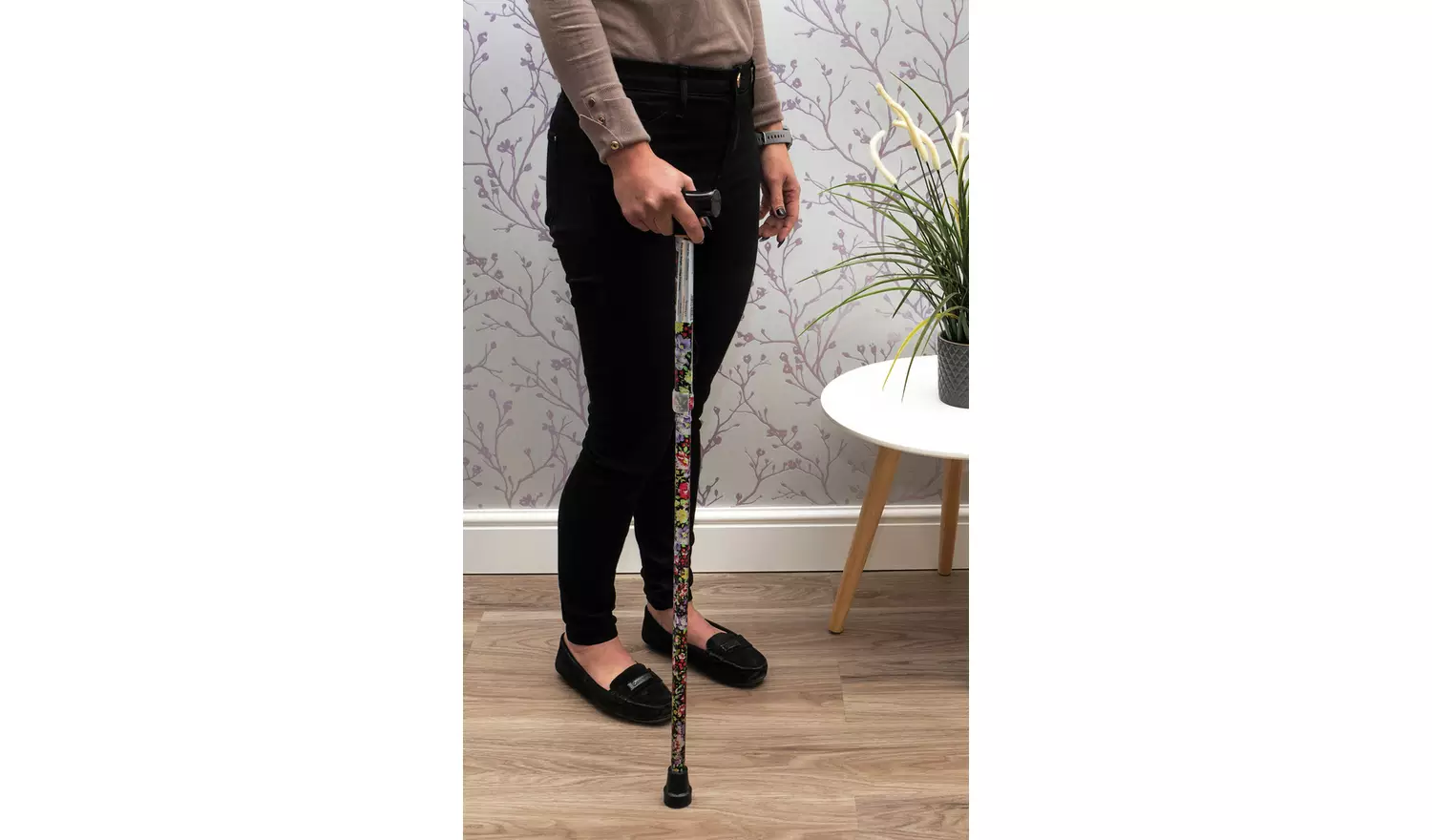 Aidapt Folding Walking Stick - Patterned 2