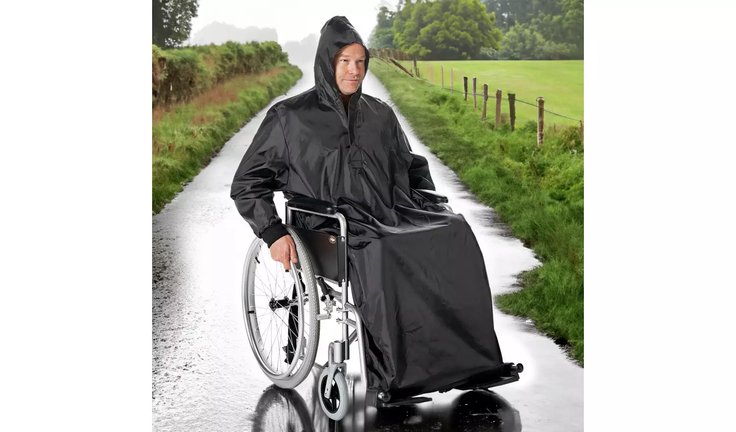 Streetwize Wheelchair & Mobility Scooter Poncho - Waterproof