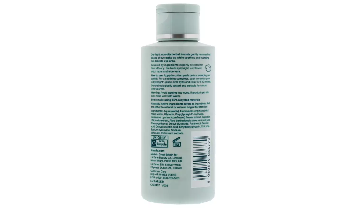 Liz Earle 150ml Soothing Eye Cleanser