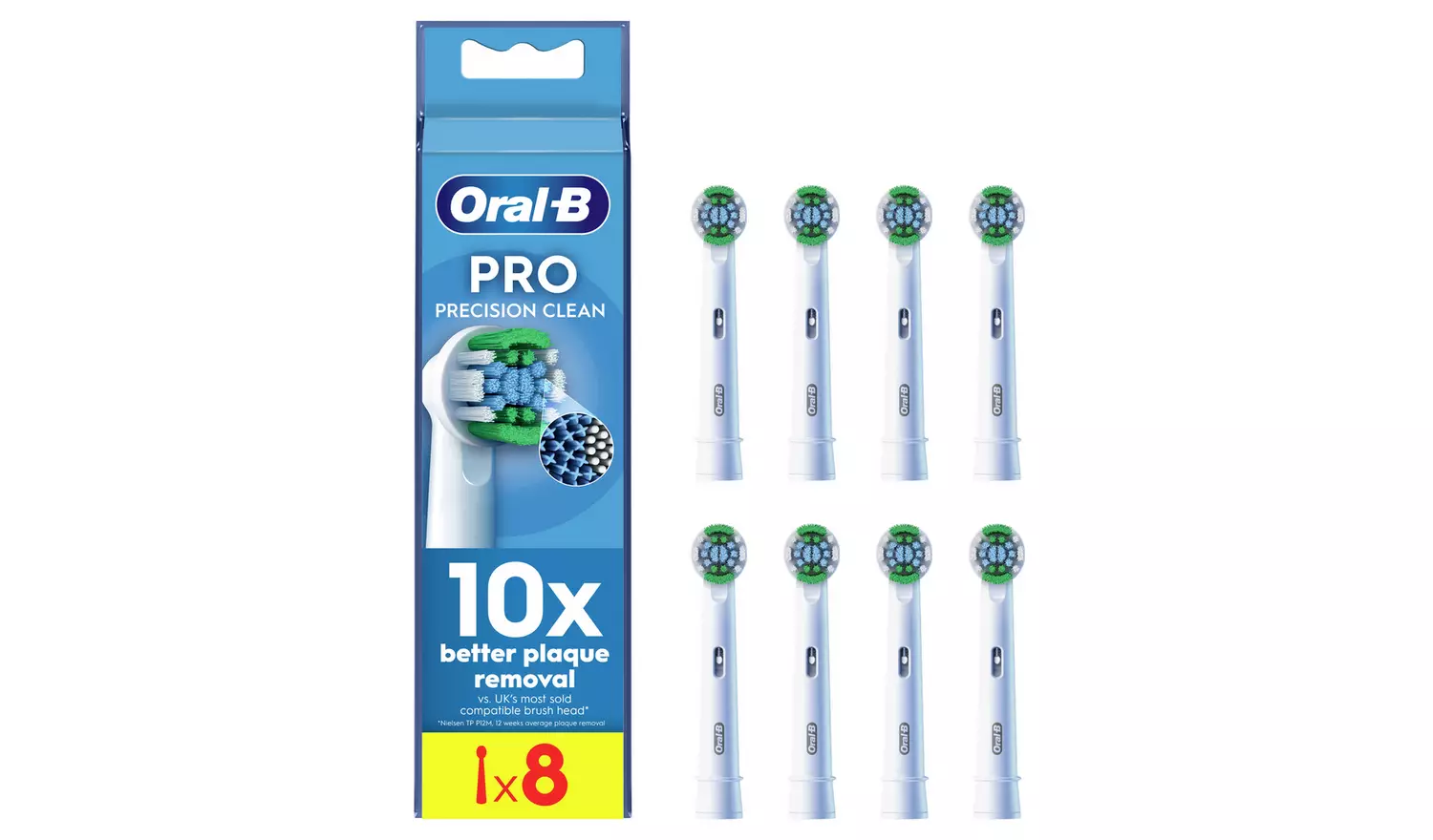 Oral-B Pro Precision Clean Toothbrush Heads - 8 Pack
