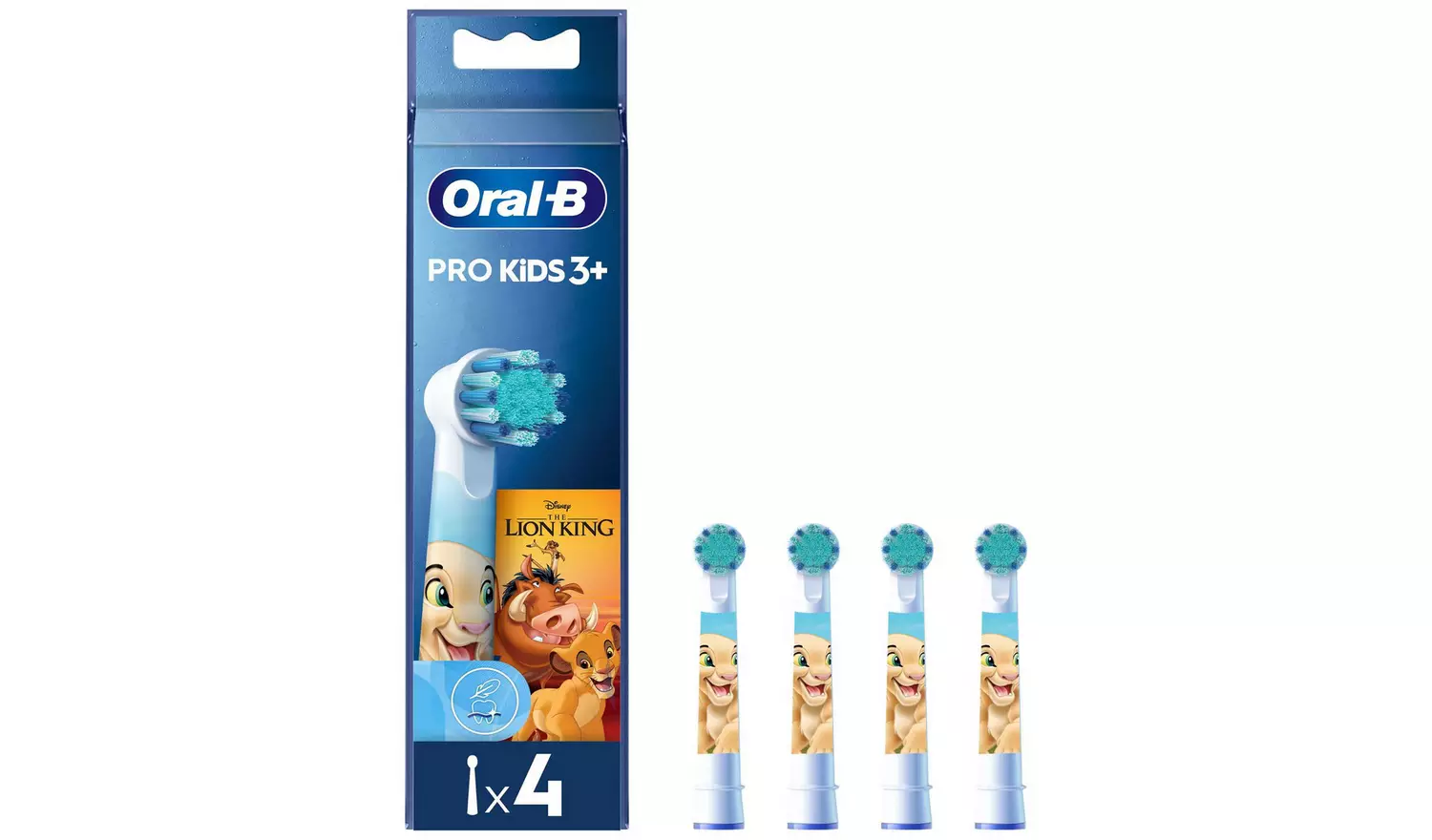 Oral-B Pro Kids Lion King Toothbrush Heads - 4 Pack