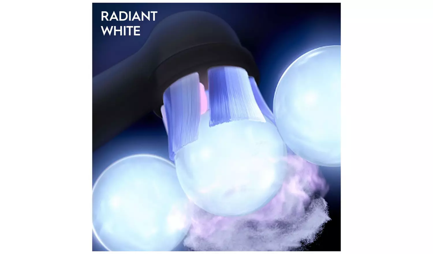 Oral-B iO Radiant White Toothbrush Heads Black - 4 Pack