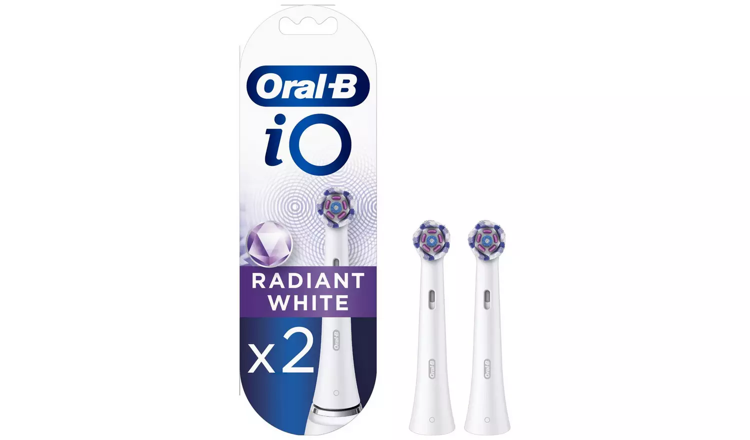 Oral-B iO Radiant White Toothbrush Heads - 2 Pack