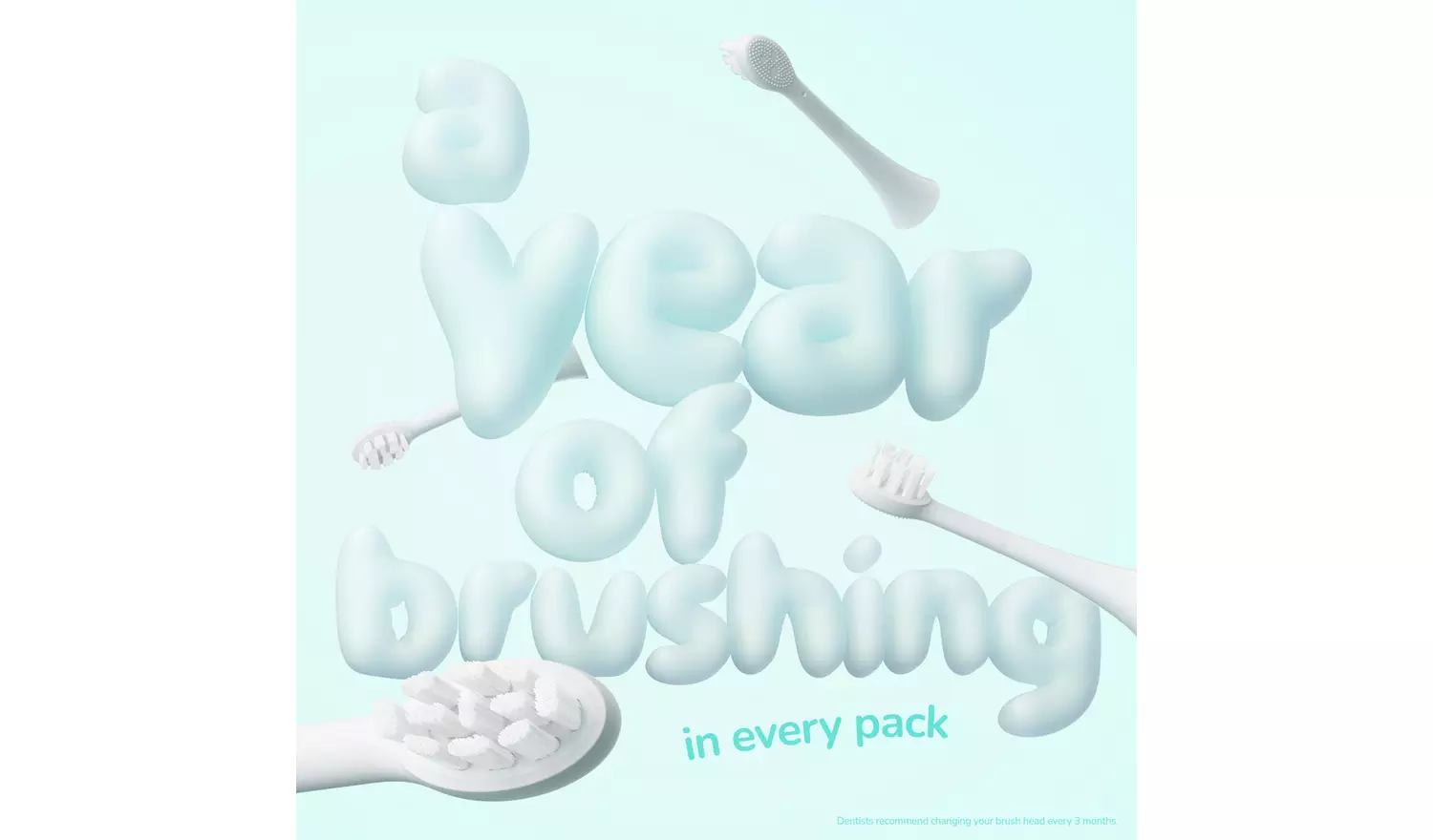 Ordo Sonic Kids Squishmallows Electric Toothbrush - 4 Pieces