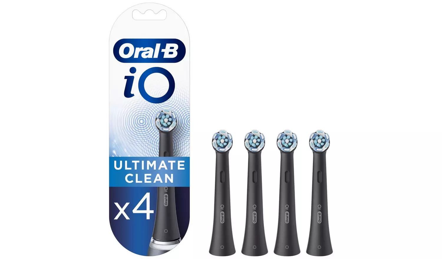 Oral-B iO Ultimate Clean Toothbrush Heads Black – 4 pack