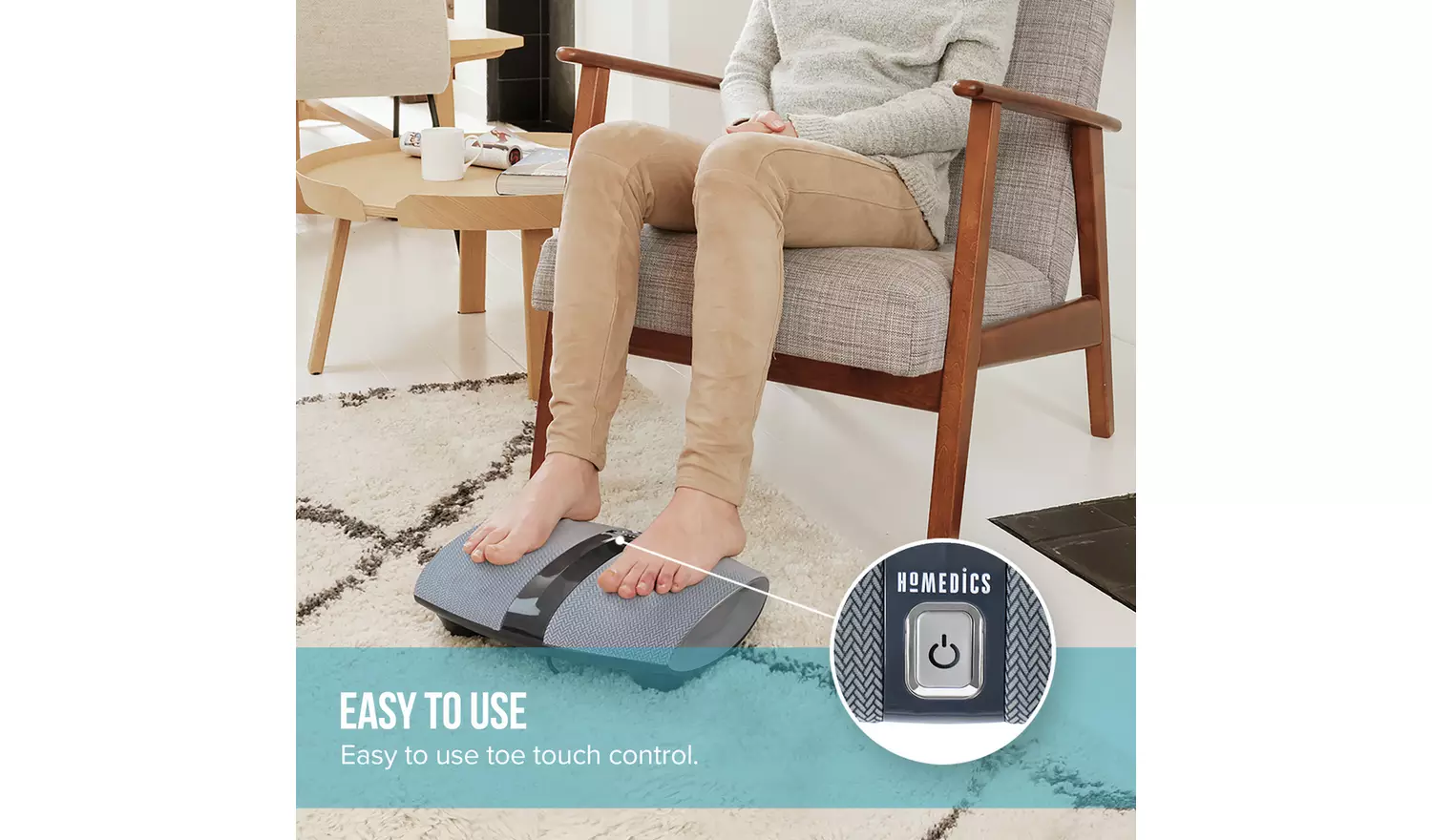 HoMedics Dual Shiatsu Heat Foot Massager