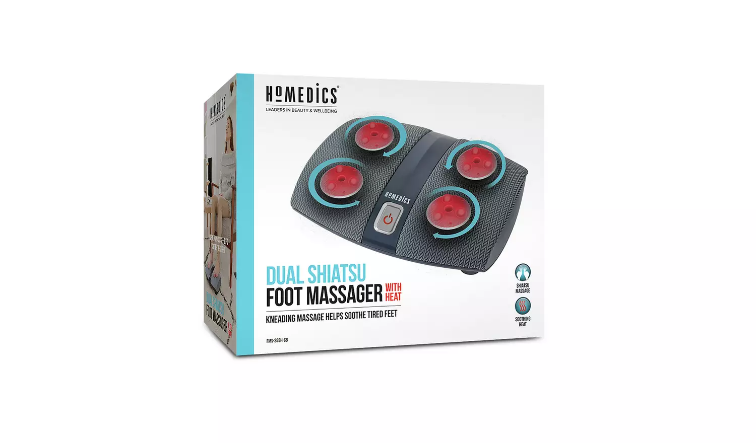 HoMedics Dual Shiatsu Heat Foot Massager