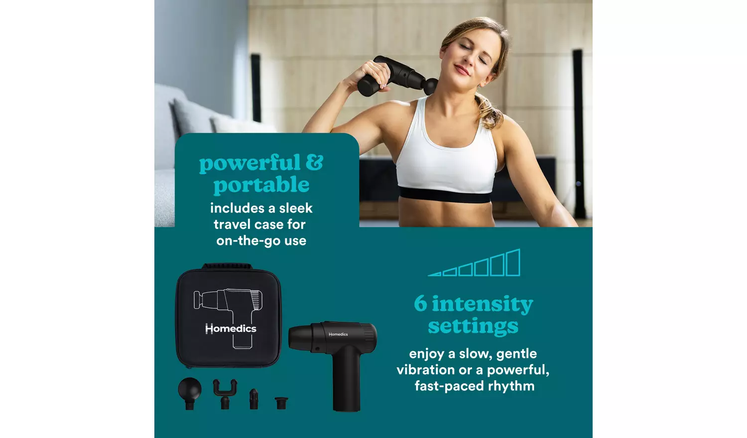 HoMedics Novo Mini Massage Gun