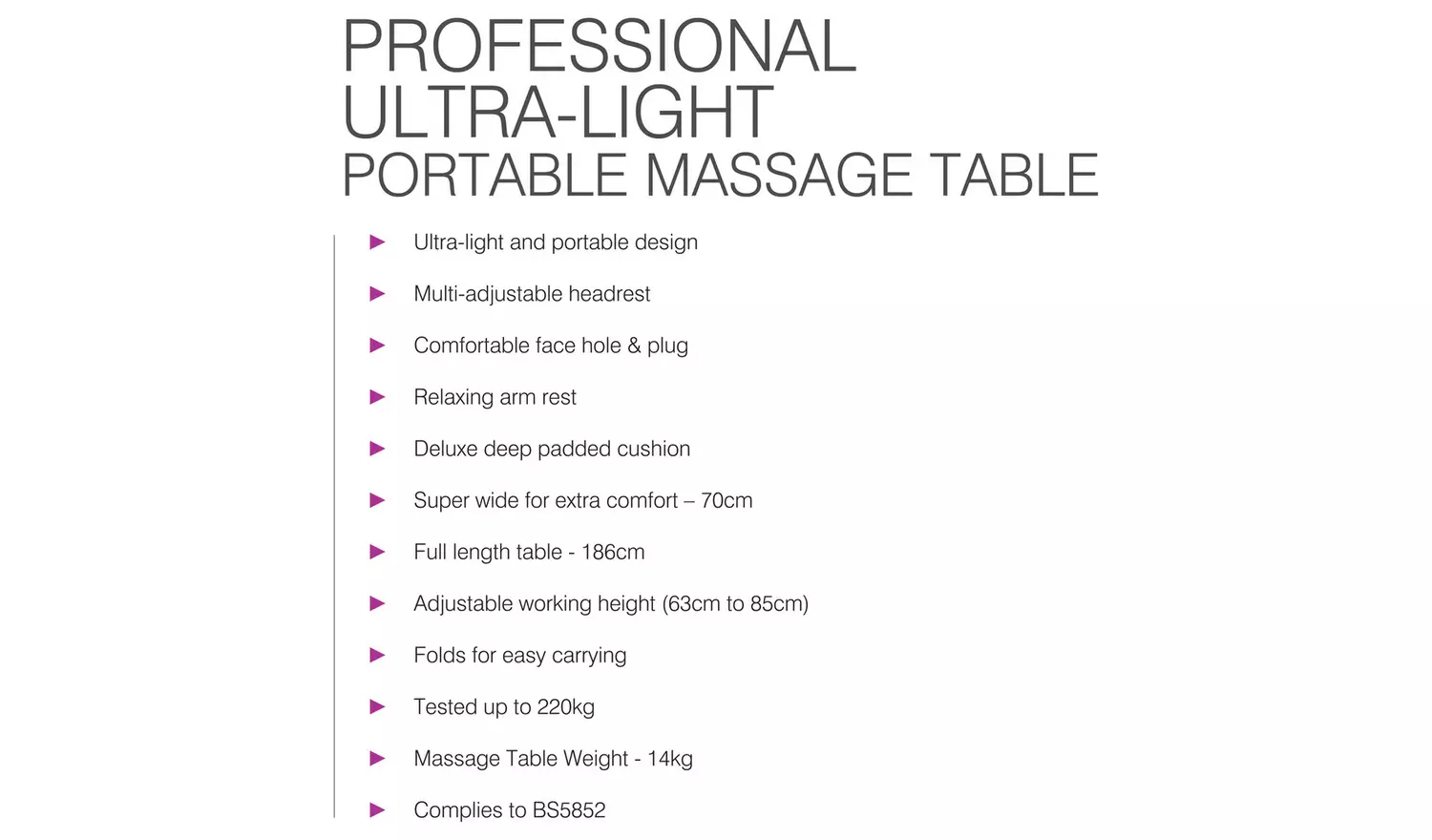 Rio Professional Massage Table