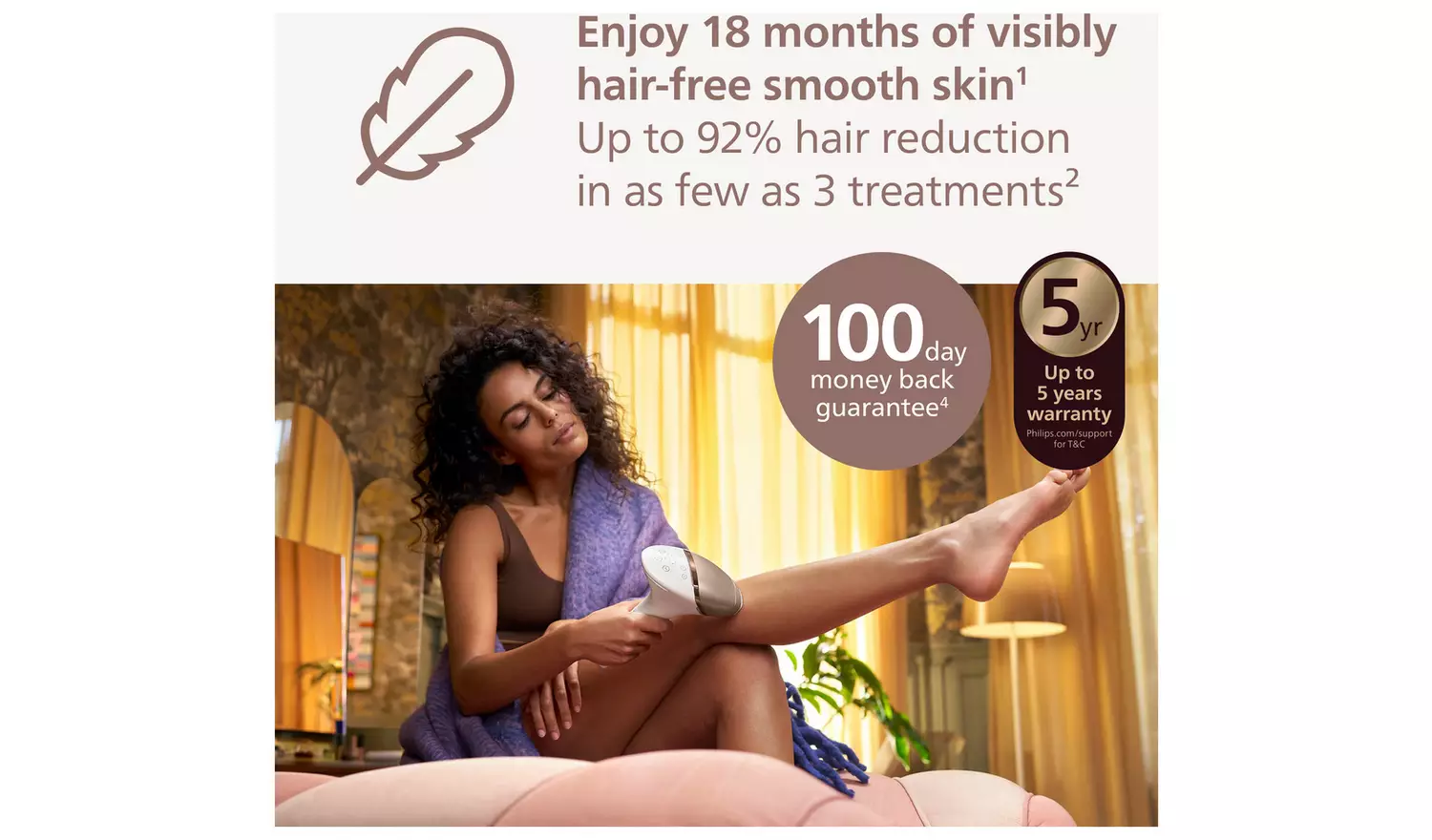 Philips Lumea S9000 BRI955/01 Cordless IPL Hair Removal