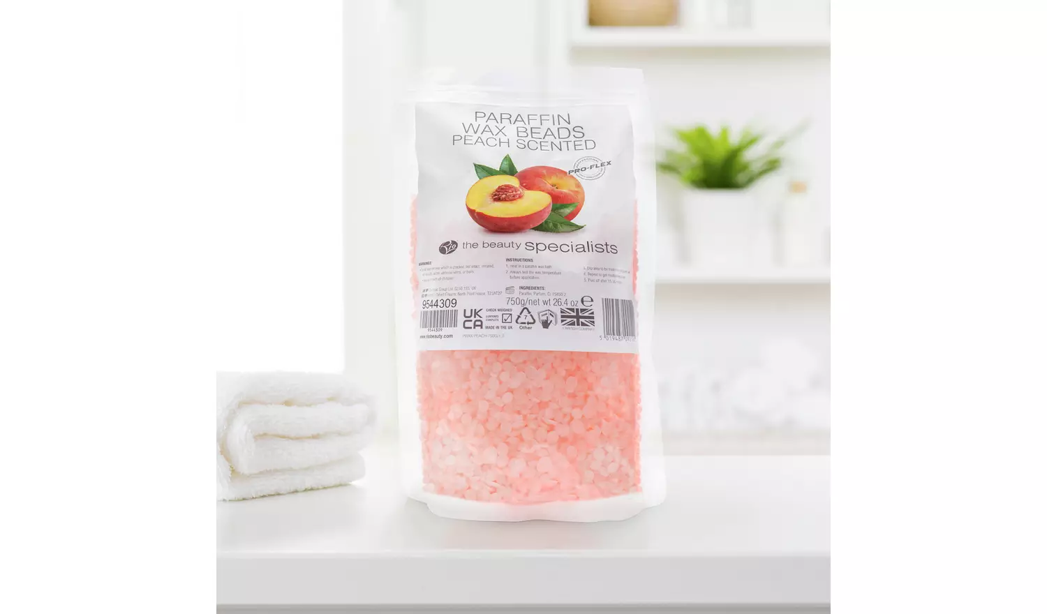 Rio Paraffin Wax Beads Peach -750g