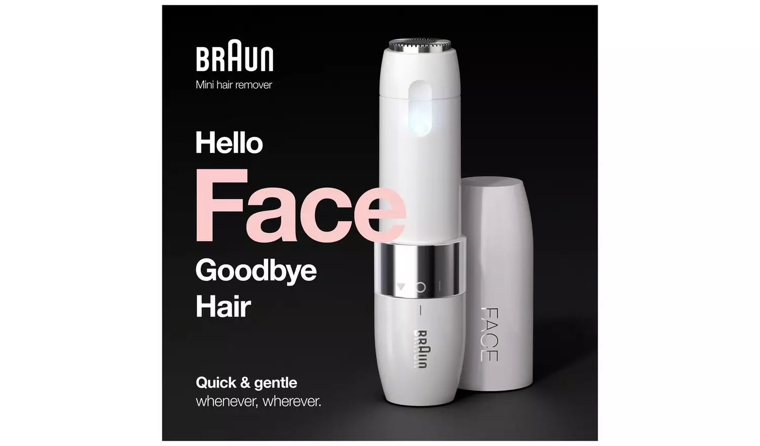 Braun FS1000 Face Dry Cordless Mini Hair Remover