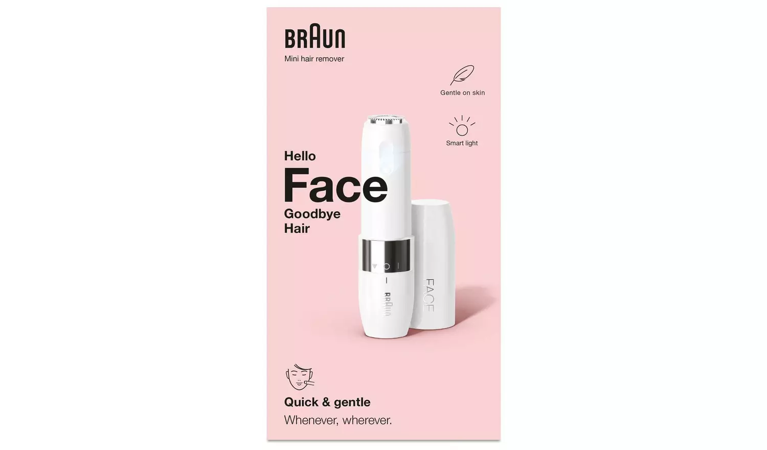 Braun FS1000 Face Dry Cordless Mini Hair Remover
