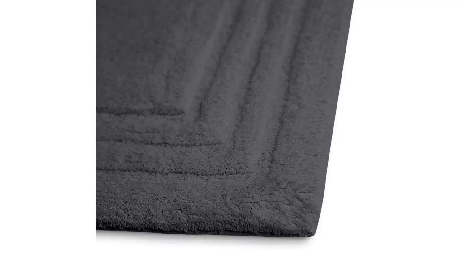 Habitat Cotton Deep Pile Tufted Bath Mat - Slate