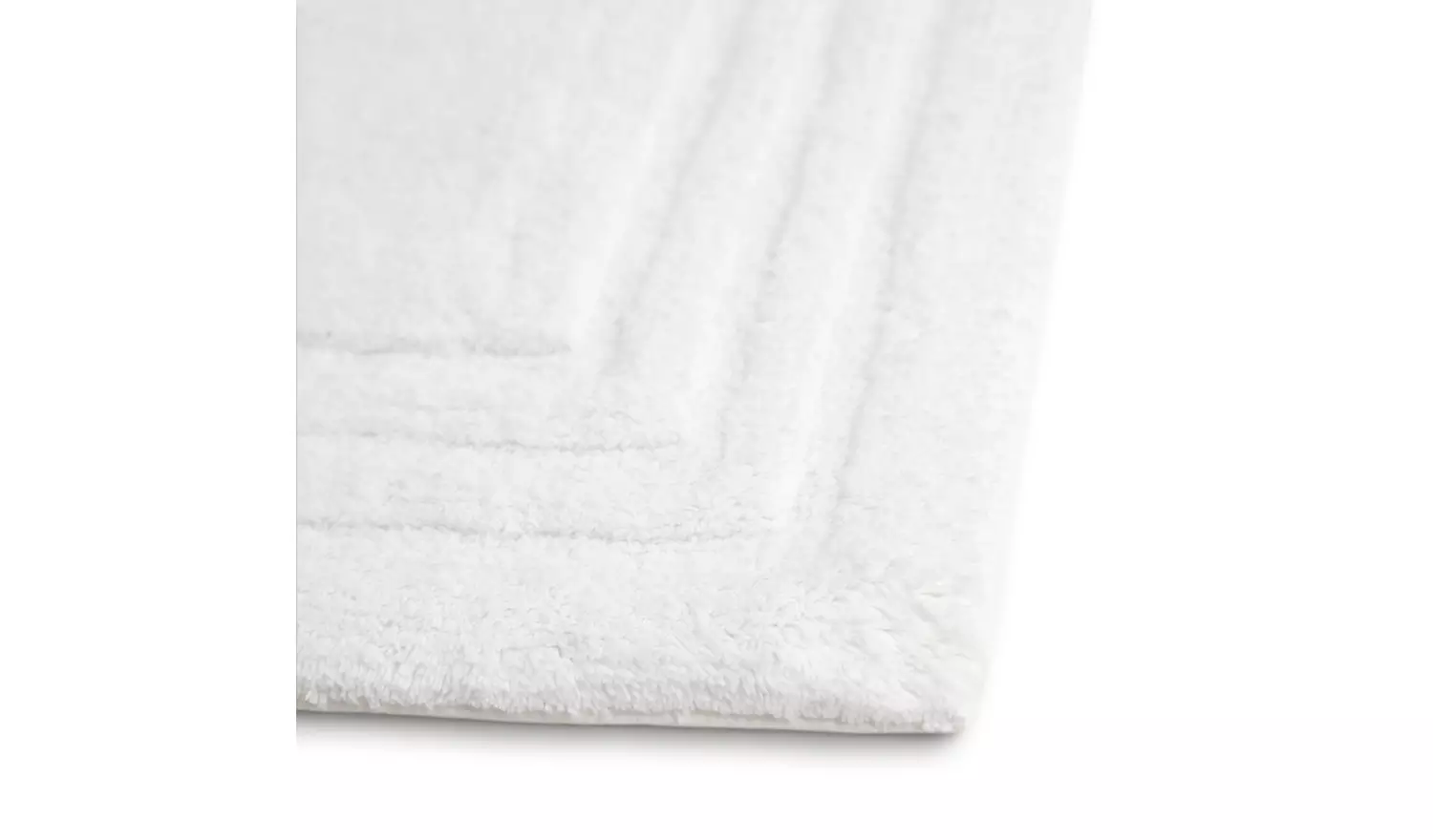 Habitat Cotton Deep Pile Tufted Bath Mat - White