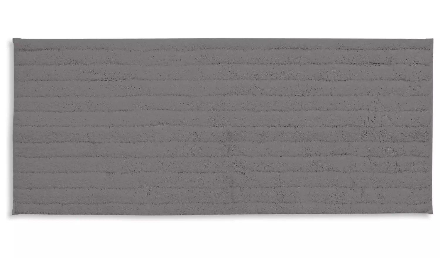 Habitat Quick Dry Dark Grey Cut Pile Bath Runner - 100x40cm