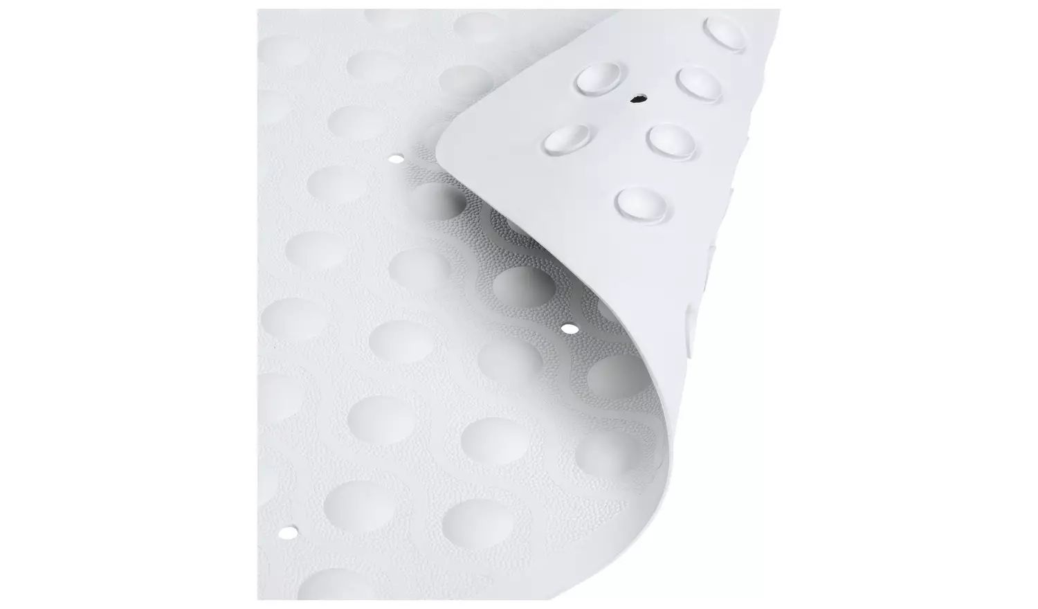 Argos Home Rubber Shower Bath Mat - White