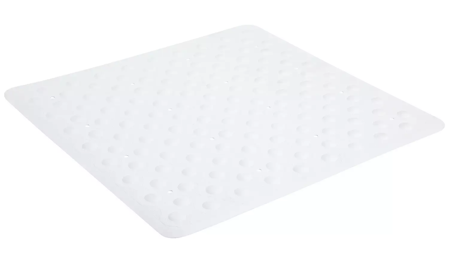 Argos Home Rubber Shower Bath Mat - White
