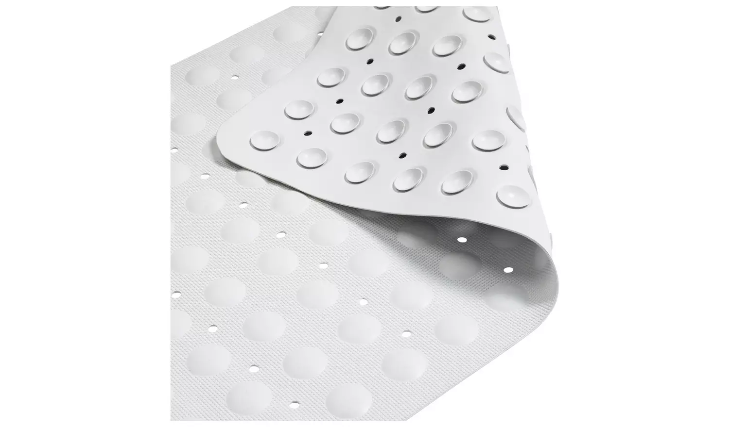 Argos Home Rubber Bath Mat - White