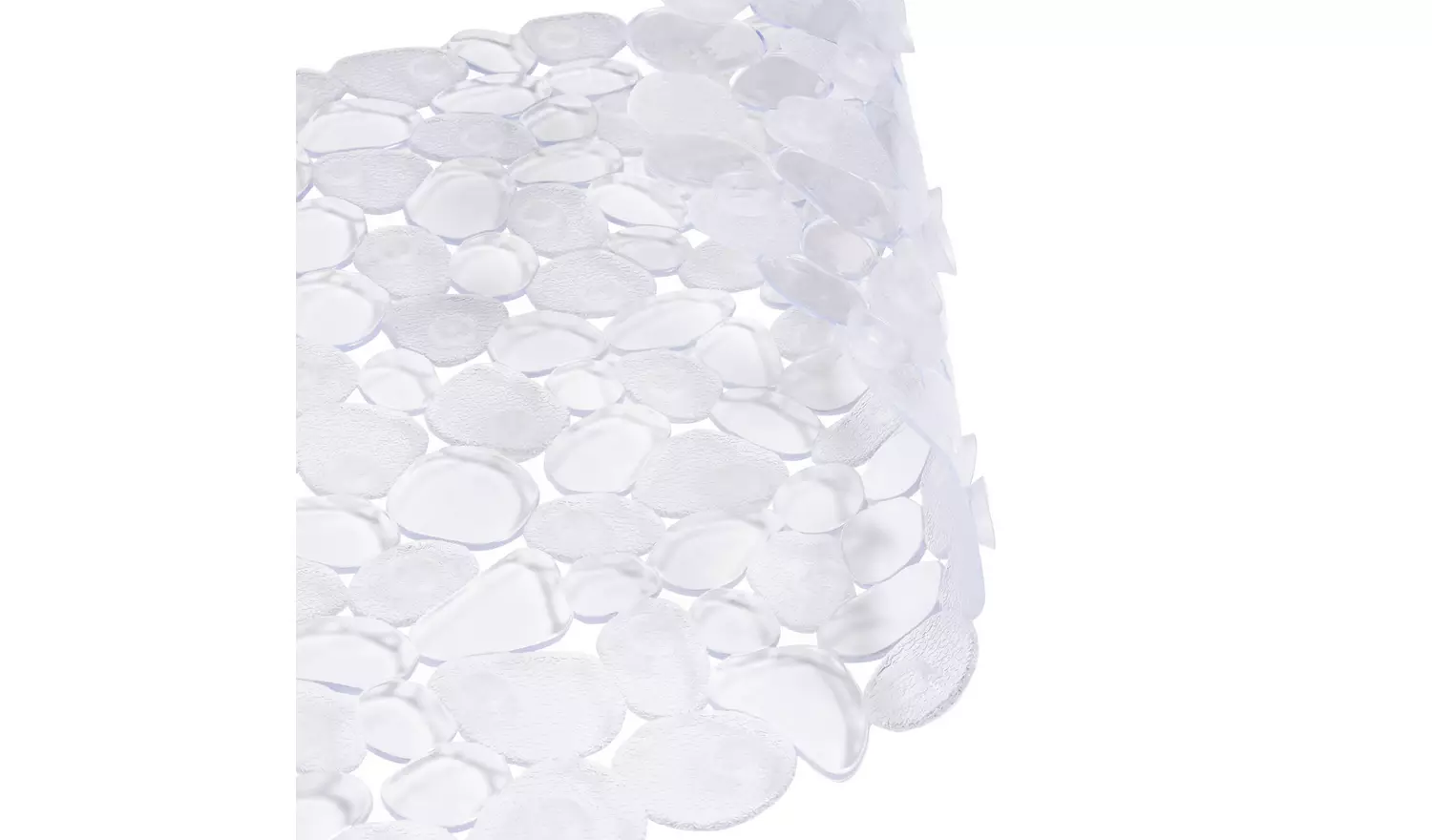 Argos Home PVC Pebbles Bath Mat - Clear
