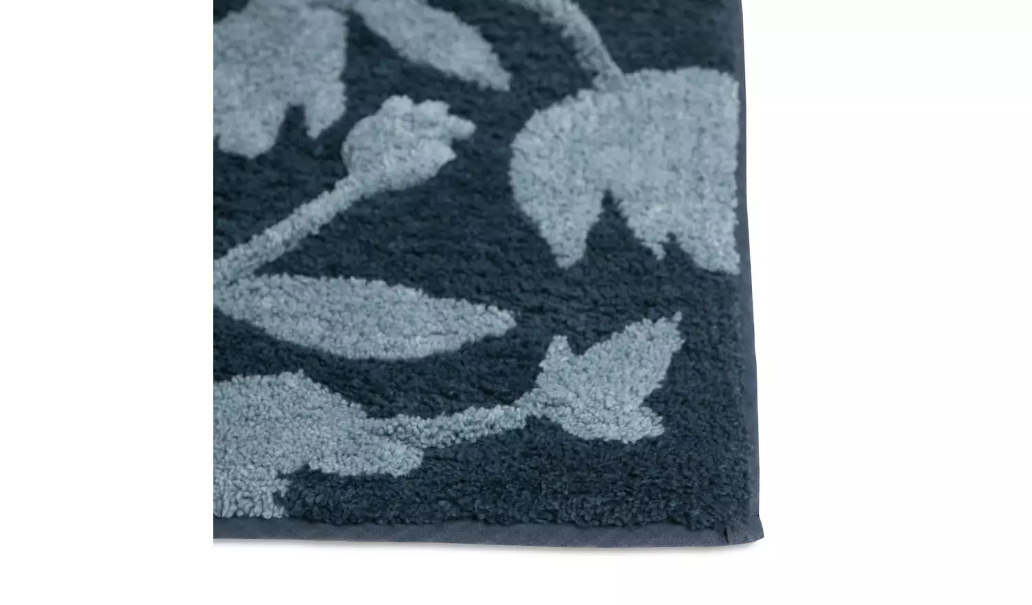 Habitat Botanical Bath Mat - Navy