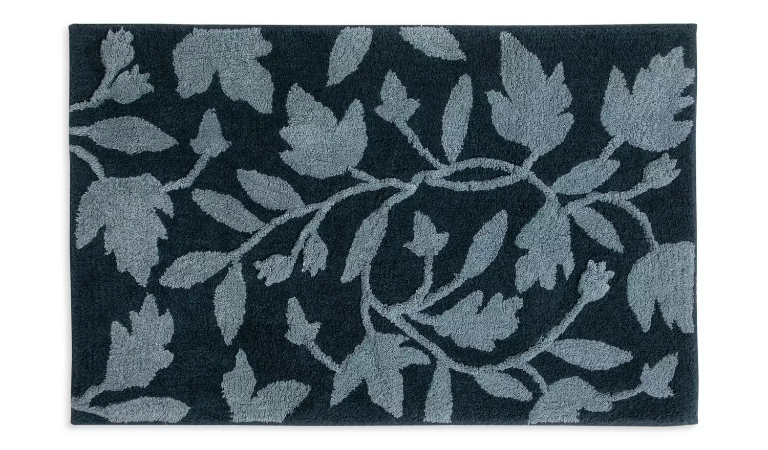 Habitat Botanical Bath Mat - Navy
