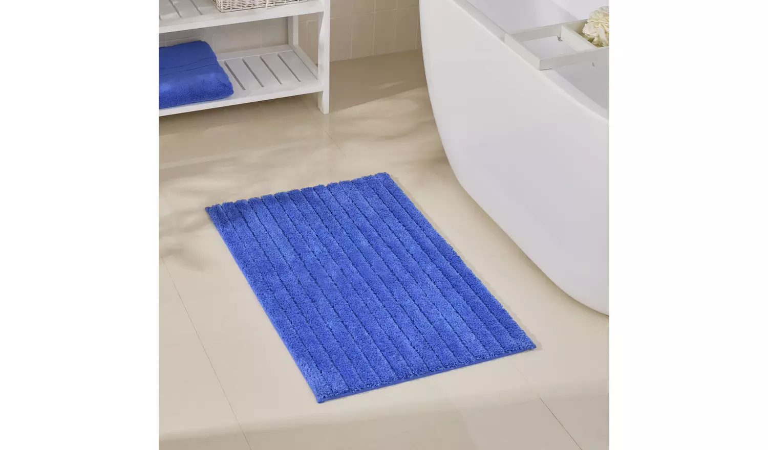 Habitat Supersoft Quick Dry Bath Mat - Cobalt