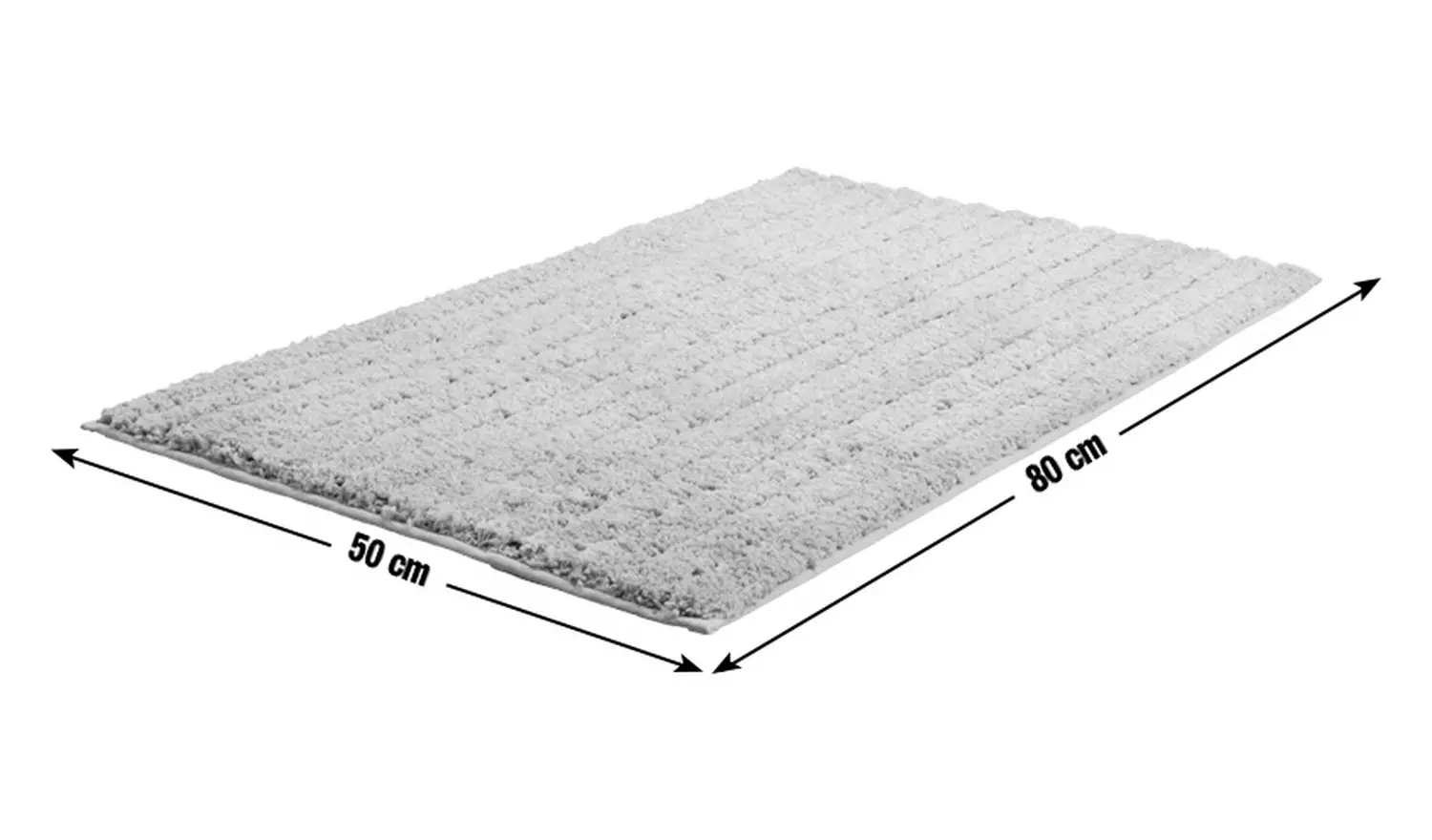 Habitat Supersoft Quick Dry Bath Mat - Silver