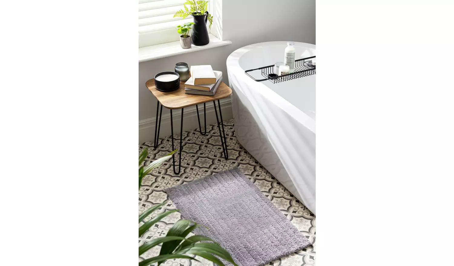 Habitat Supersoft Quick Dry Bath Mat - Silver