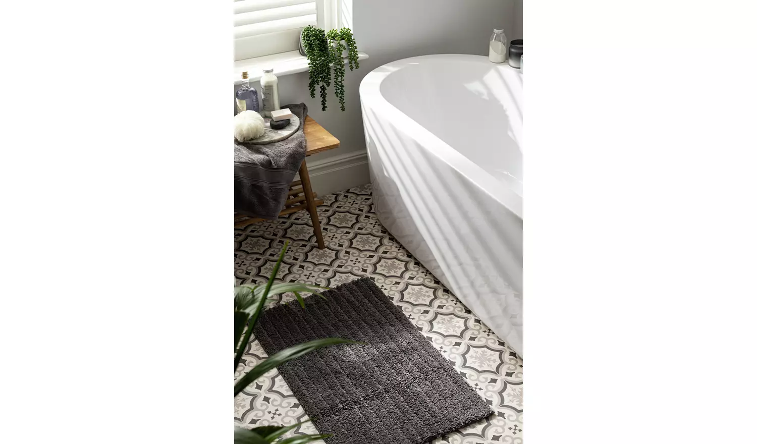 Habitat Supersoft Quick Dry Bath Mat - Dark Grey
