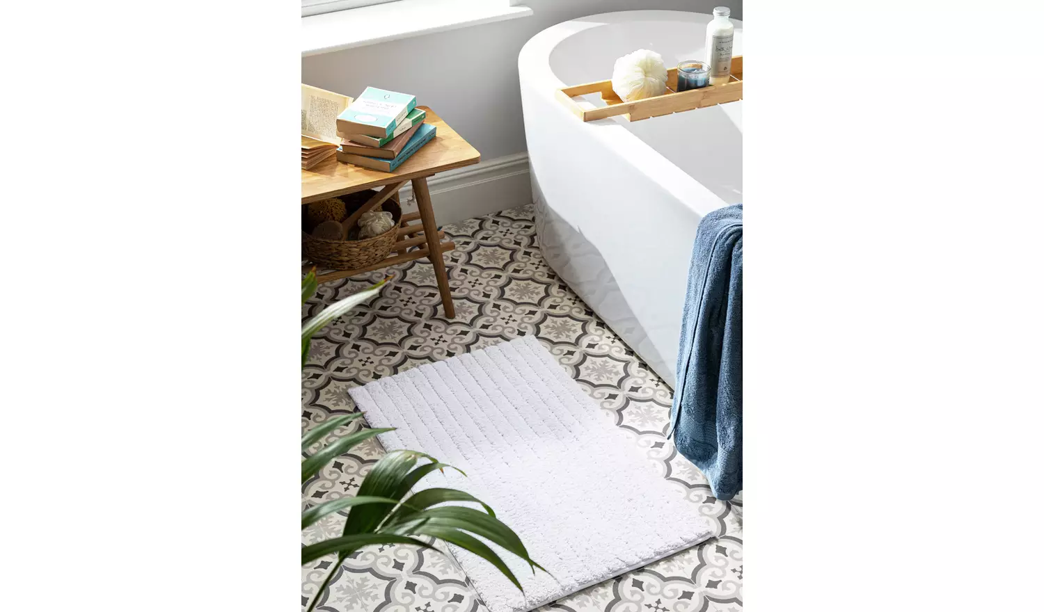 Habitat Supersoft Quick Dry Bath Mat - White