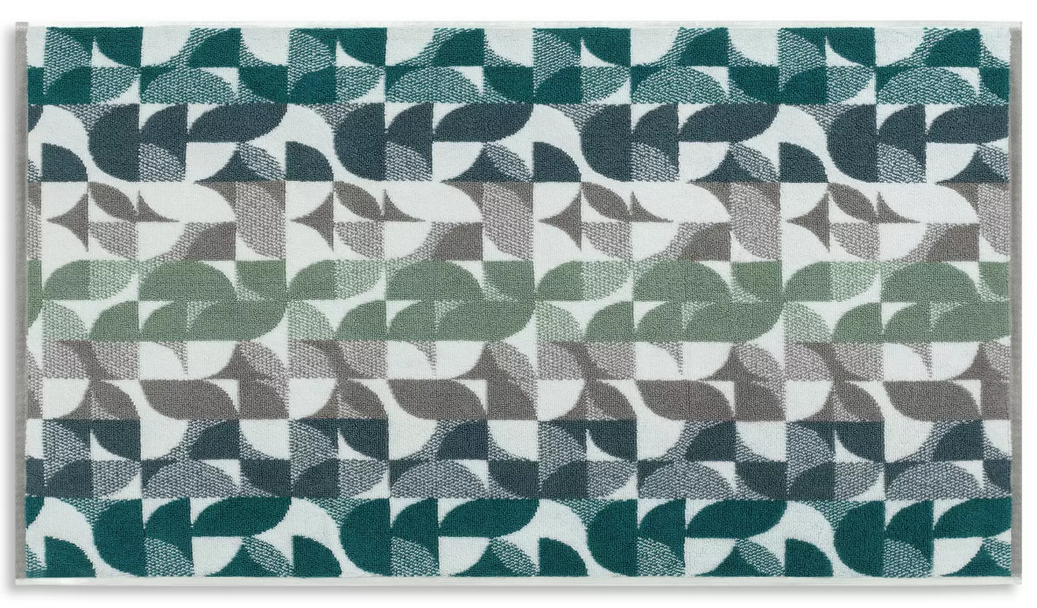 Habitat Geometric Bath Mat - Blue & Green