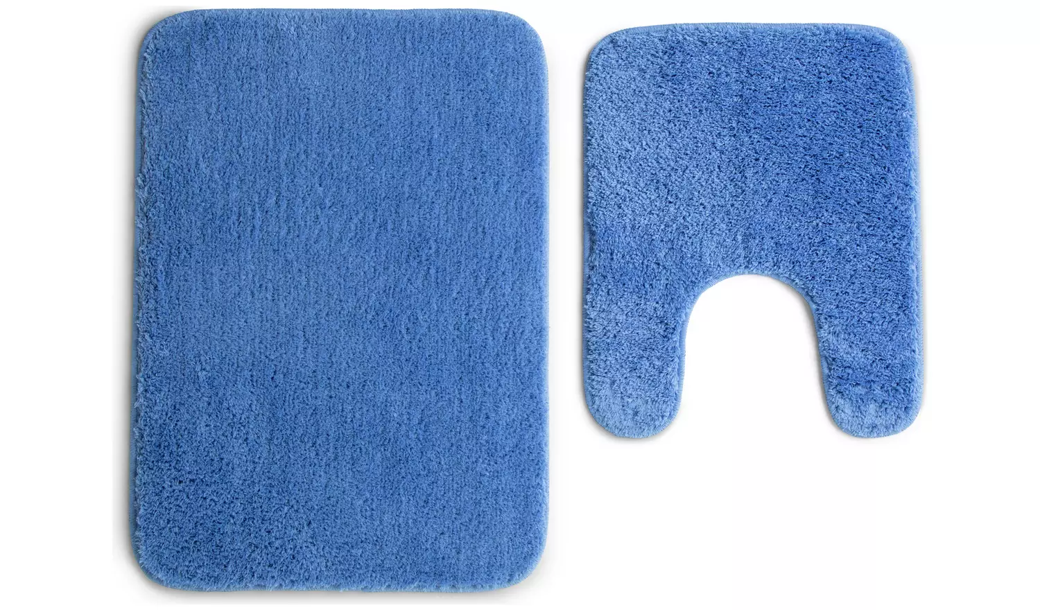 Argos Home Tufted Bath & Pedestal Mat Set - Powder Blue