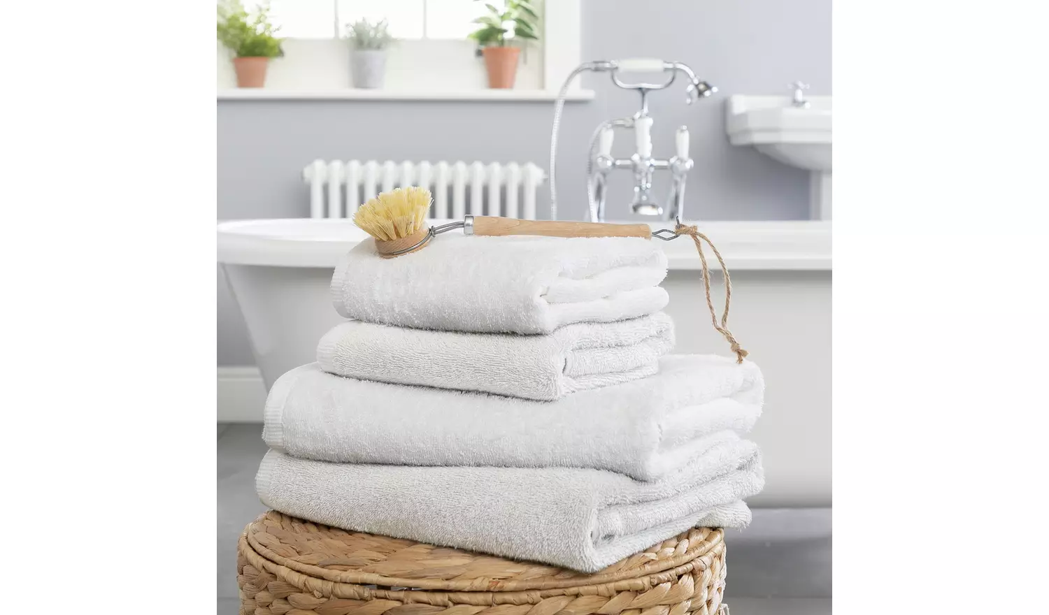 Habitat Lyocell 4 Piece Towel Bale - White
