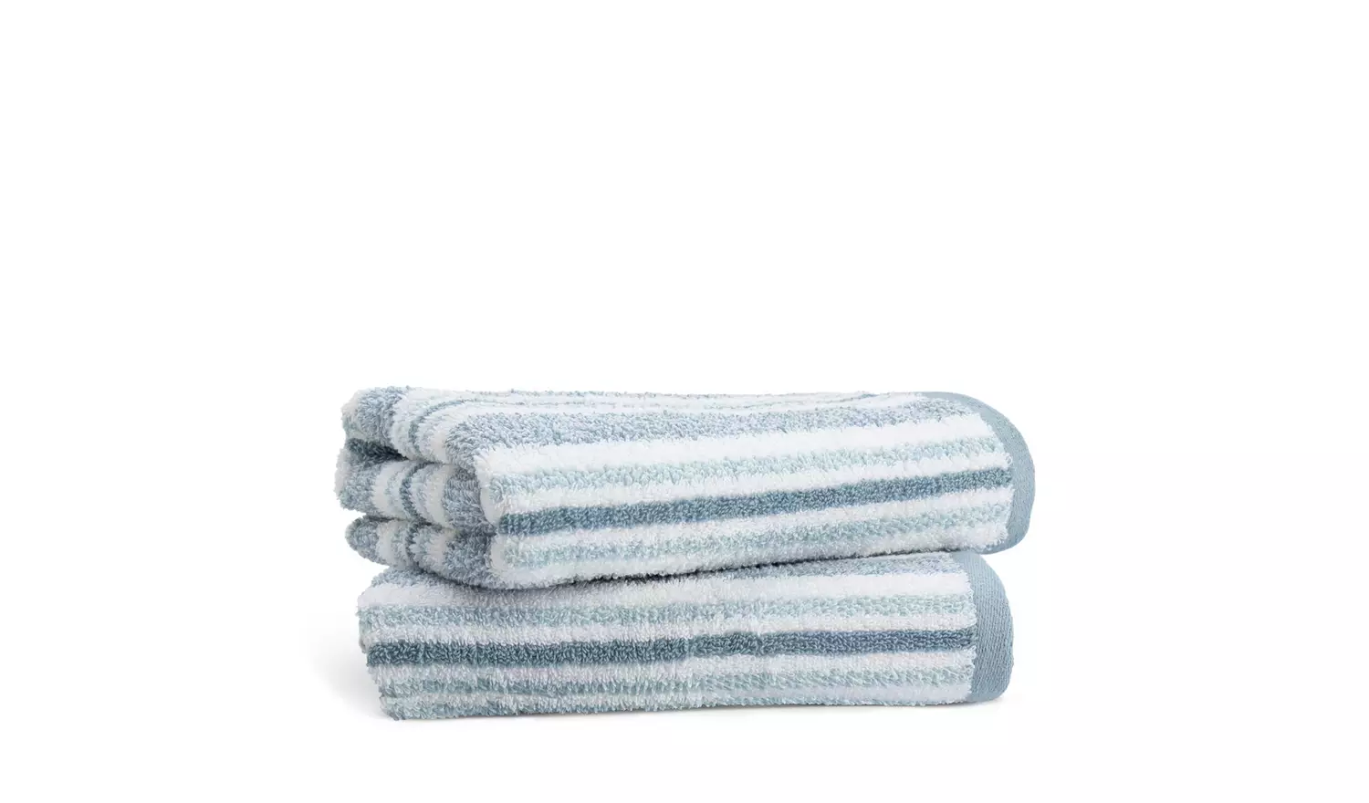 Habitat Coastal Stripe 2 Piece Face Cloth - Blue & White