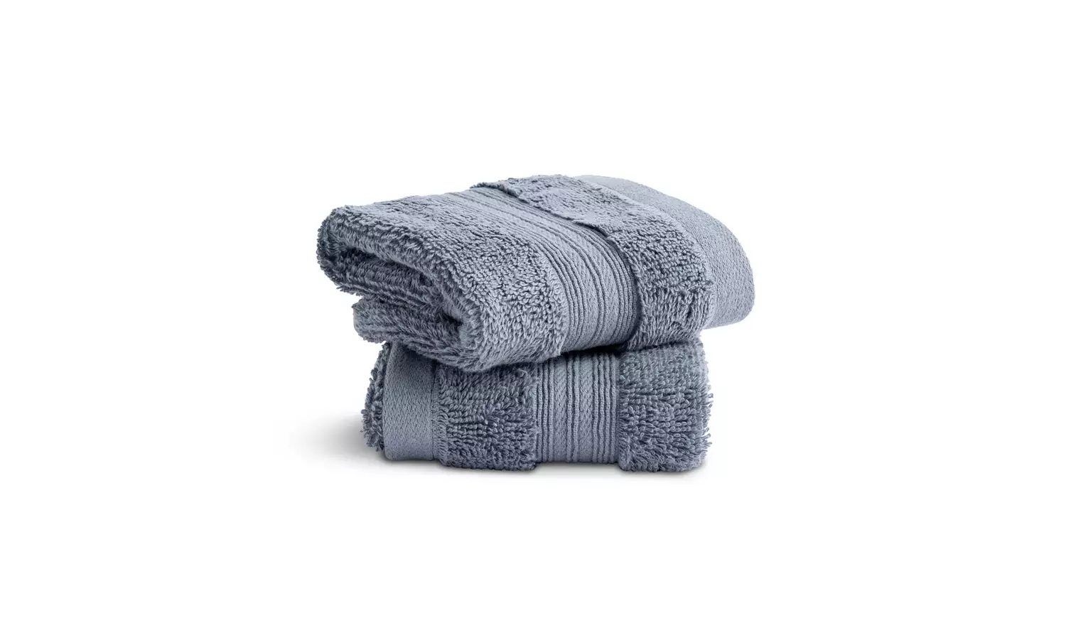 Habitat Egyptian Cotton 2 pack Face Cloth - Rustic Blue