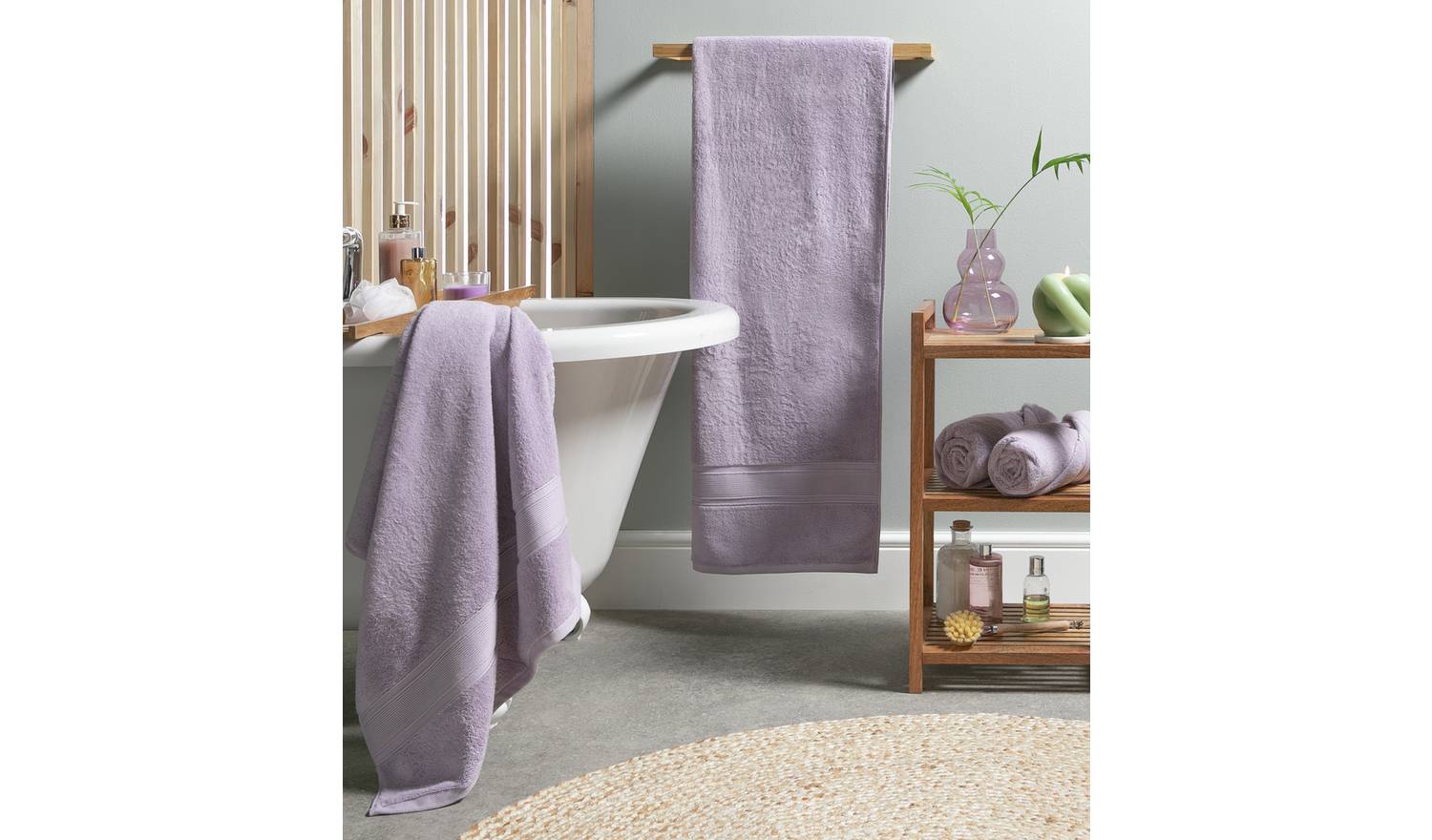 Habitat Cotton Supersoft 2 Pack Hand Towel - Lilac