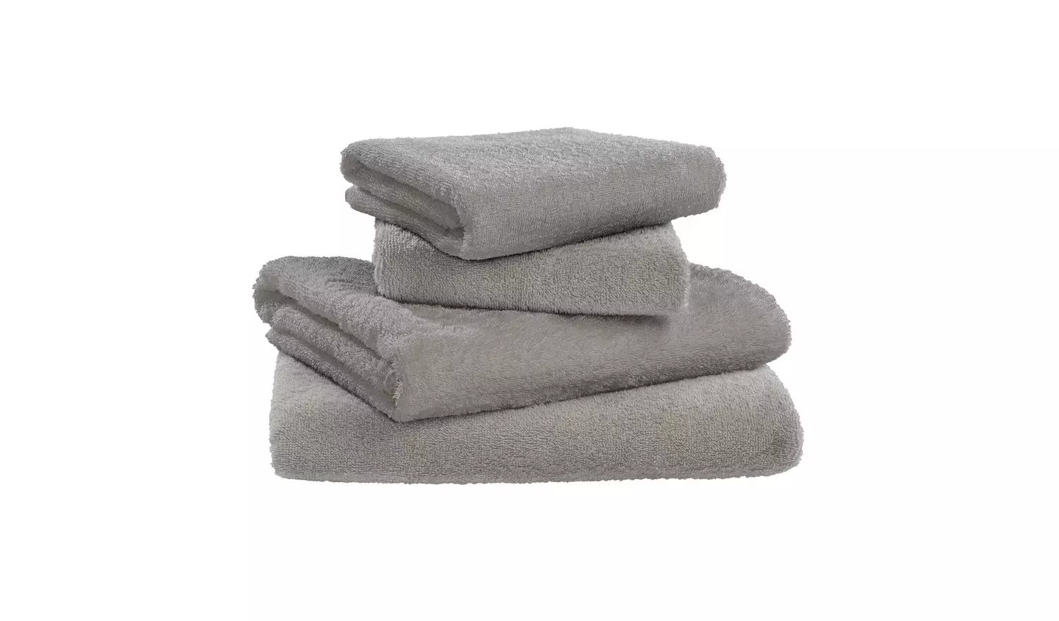 Home Essentials Plain 4 Piece Towel Bale - Grey
