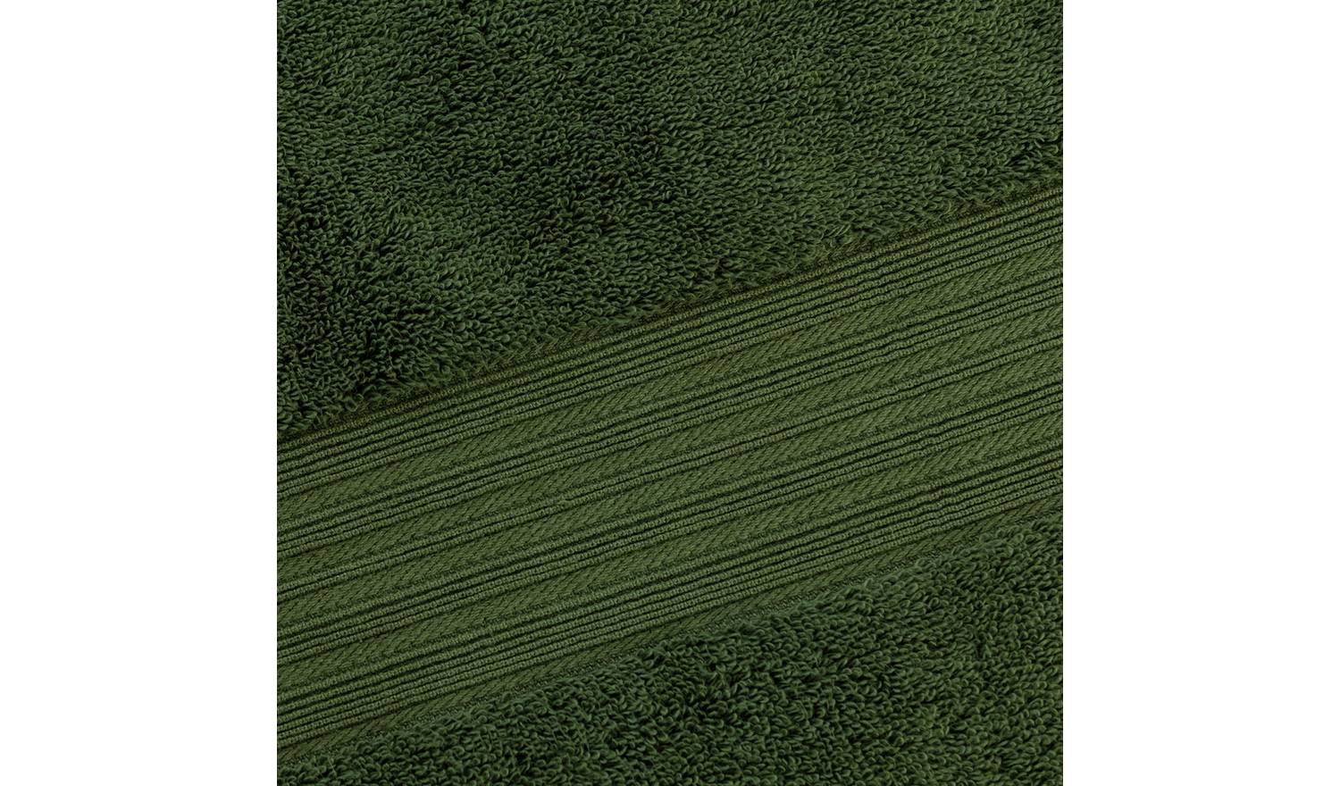 Habitat Egyptian Cotton 2 Piece Face Cloths - Forest Green