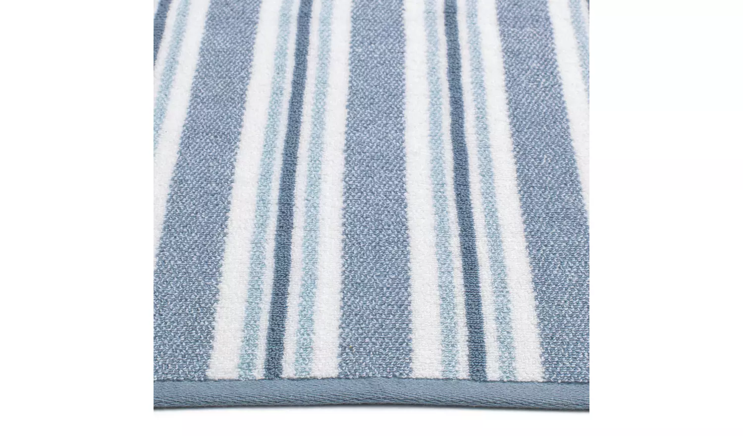 Habitat Coastal Tufted Horizontal Stripe Hand Towel - Blue