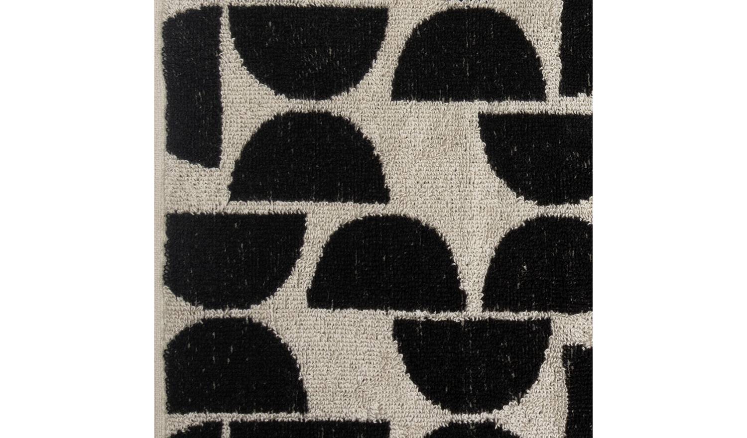 Habitat Geo 2 Pack Hand Towel - Black & White