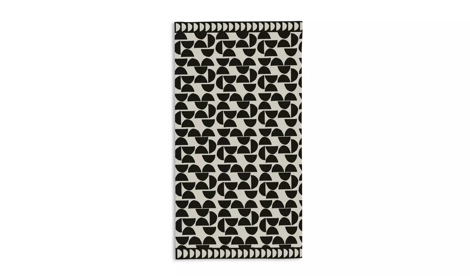 Habitat Geo 2 Pack Hand Towel - Black & White