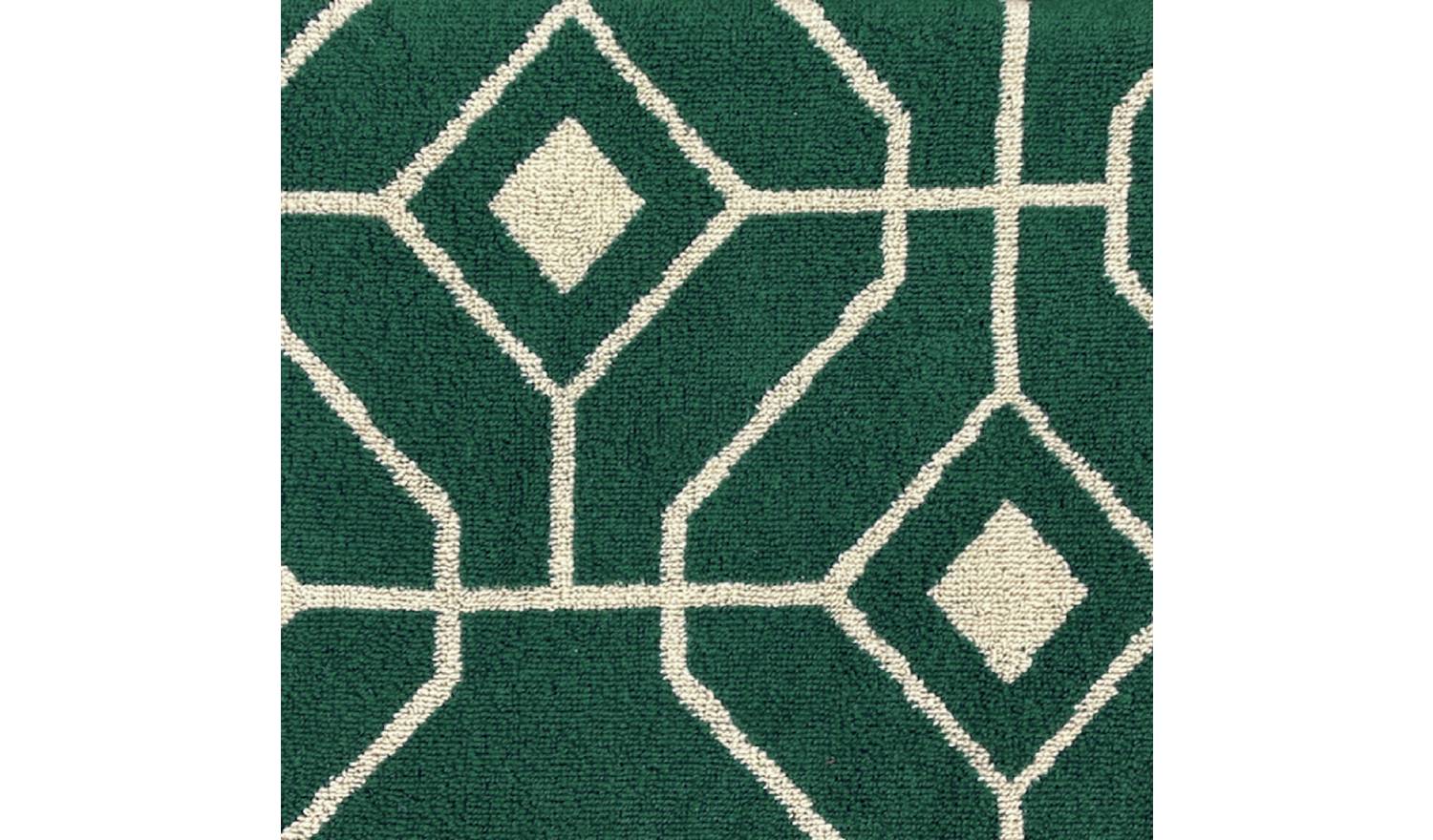 furn Bee Deco Patterned Hand Towel - Emerald Green
